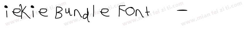 iekie Bundle Font 官方字体转换